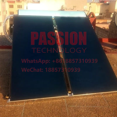 ক্লোজ লুপ ফ্ল্যাট প্লেট সোলার ওয়াটার হিটার 300L ফ্ল্যাট প্যানেল সোলার হিটিং কালেক্টর